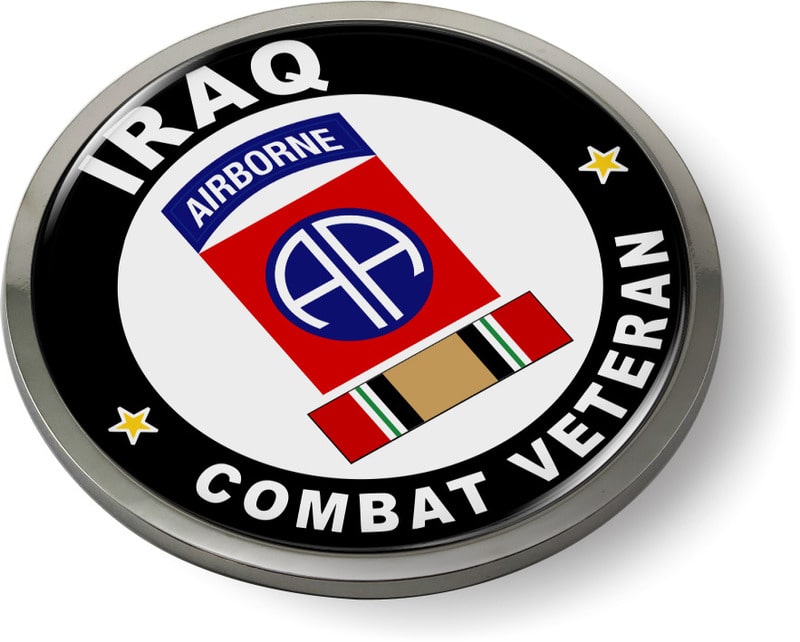 82nd Airborne Division Iraq Combat Veteran Emblem 82nd Airborne Division Iraq Combat Veteran Emblem